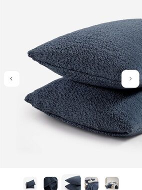 Sunday Citizen king Snug in Navy shams - Set of 2, New in Package